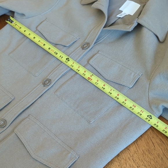 H&M Women's Tan Oversized Shacket Utility Jacket - Picture 6 of 7